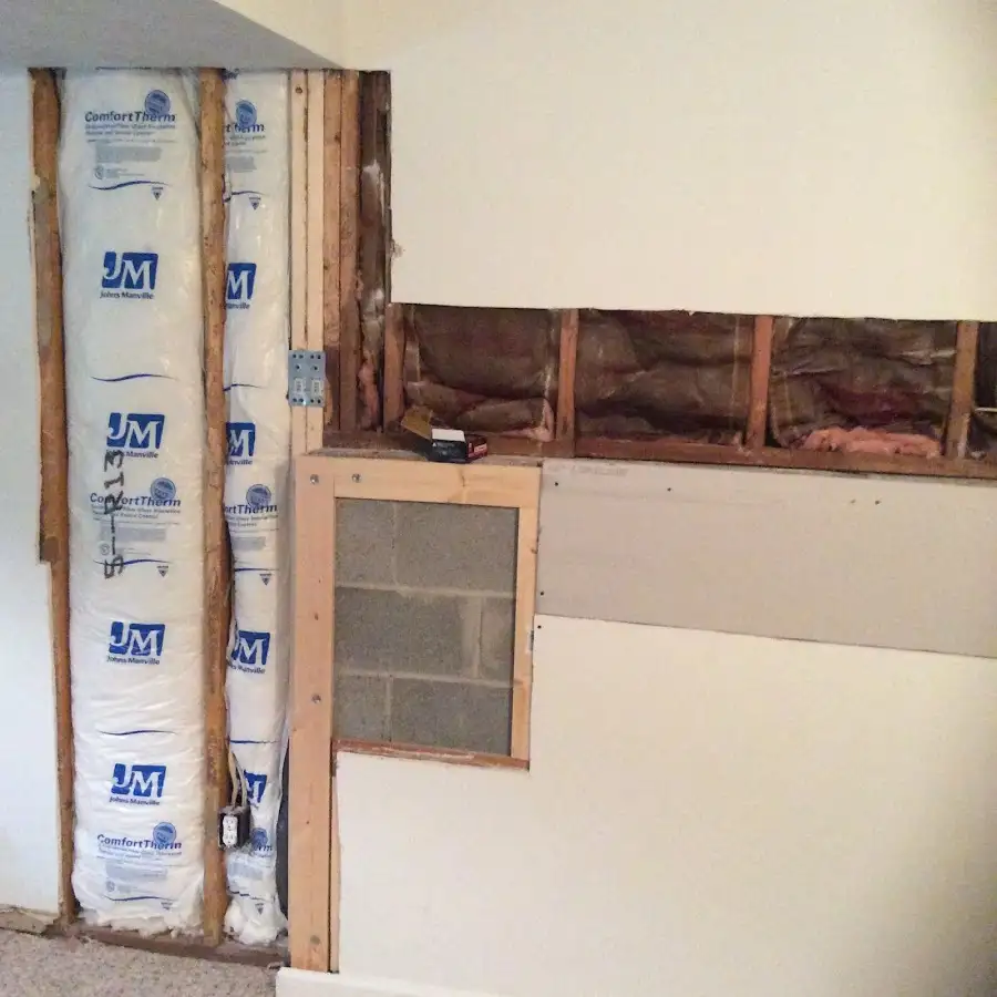Wall insulation replacement during Odor Removal & Deodorization in Jaffrey